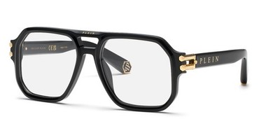 Philipp Plein Brille VPP148M Schwarz Hochglanz 57/18/145 Herren