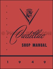 1949 Cadillac Shop Manual All Models Series 60 61 62 75 Deville Repair Service