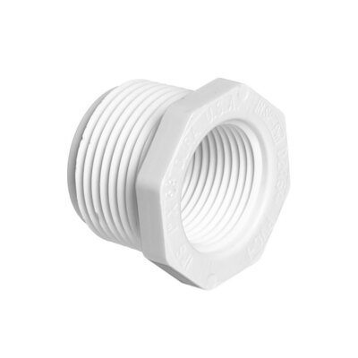 1-1/4 '' x 1/2 '' Threaded x Threaded PVC Bushing SCH 40 -8113580
