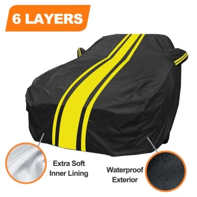 CUSTOM FIT CHEVY CAMARO INDOOR OUTDOOR CAR COVER All Weatherproof  Waterproof - Image 1 of 4