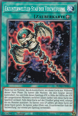 Yu-Gi-Oh! Blazing Vortex #063 Erzunterweltler Stab Der Verzweiflung Common DE