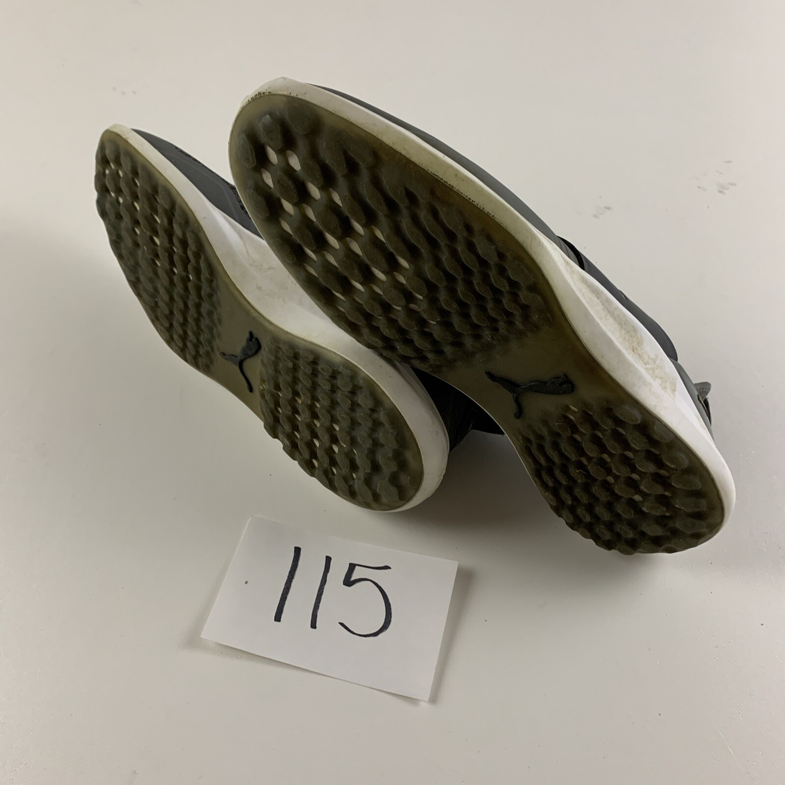 Puma Men's Size 12 Gray Ignite NXT Spikeless Golf Shoes Gold Puma.