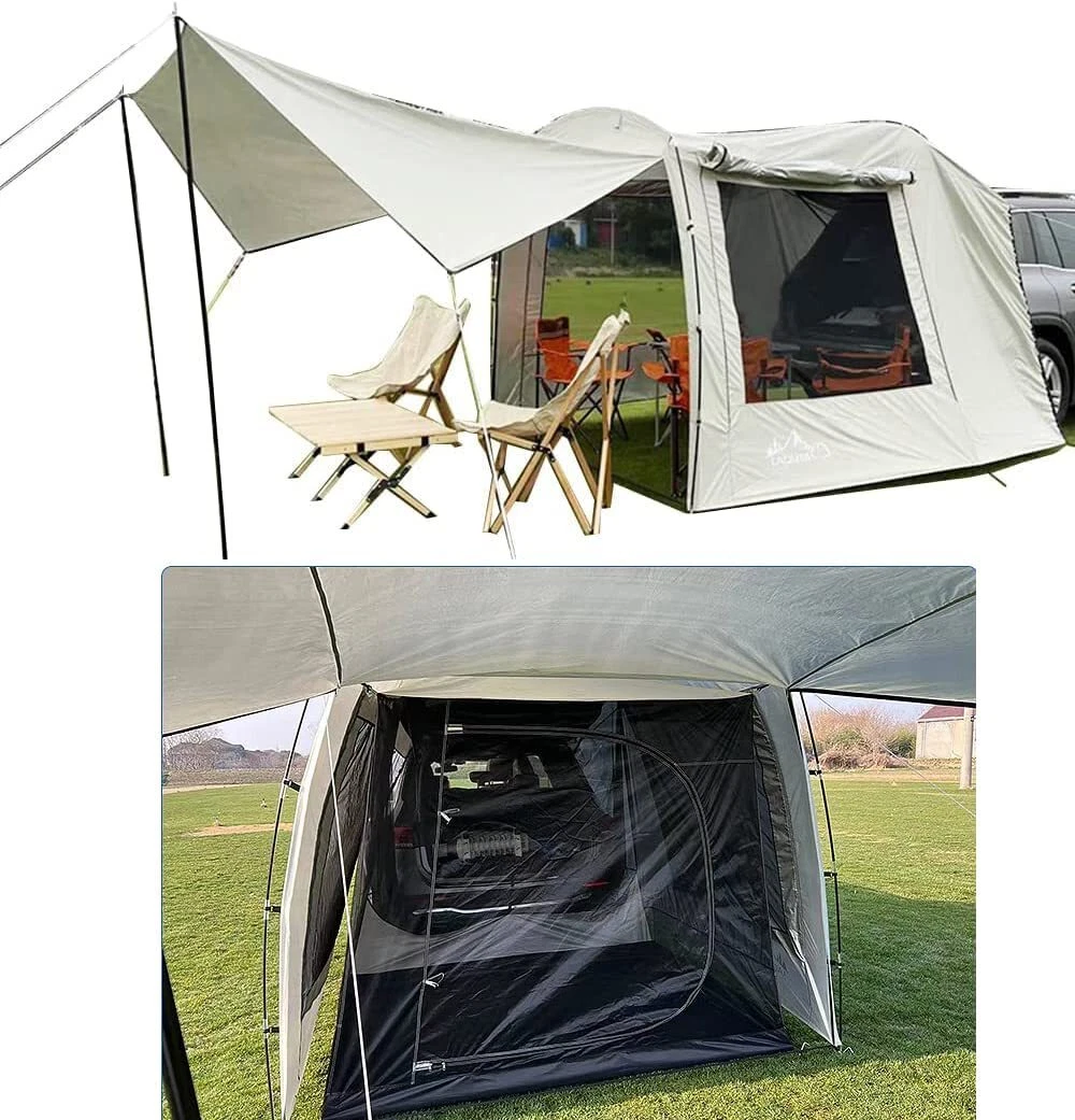 Versatile Car Tent SUV Tailgate Attachement Tent Rainfly Screen