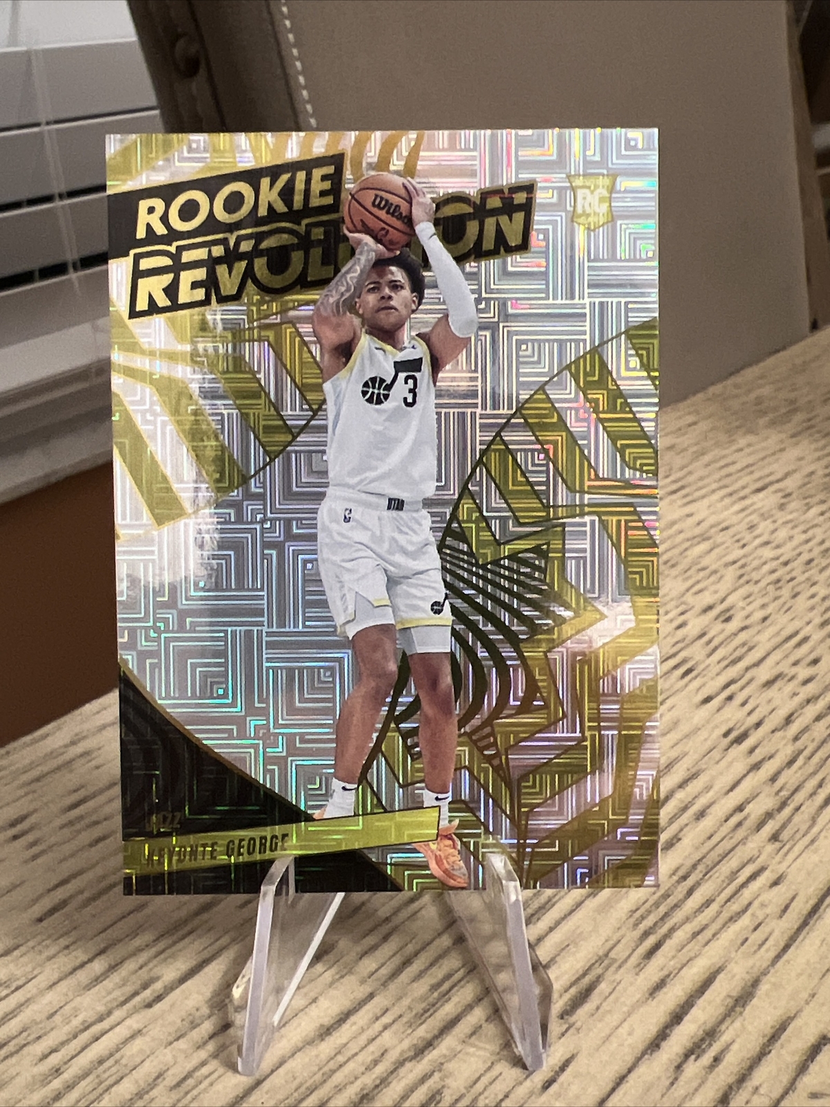 Keyonte George 2023-24 Panini Revolution Levels Rookie Revolution #8 JAZZ SP