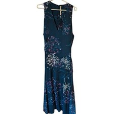 Rachel Roy Blue Floral Plus Size Sleeveless Dress 22W