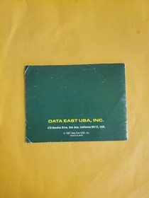 Ring King NES Authentic Nintendo Instruction Manual Booklet Only