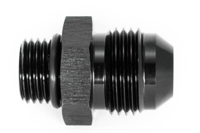 Gewindeadapter ORB 6 zu Dash 8 / -8AN / JIC 8 Schwarz eloxiert 3/4 - 16UNF