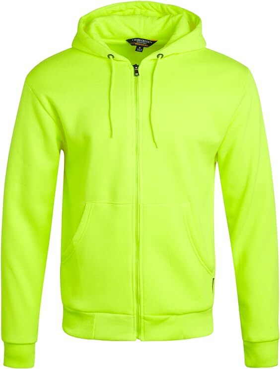 Bass Creek Outfitters Men's Construction Thermal Hoodie - Neon Hi