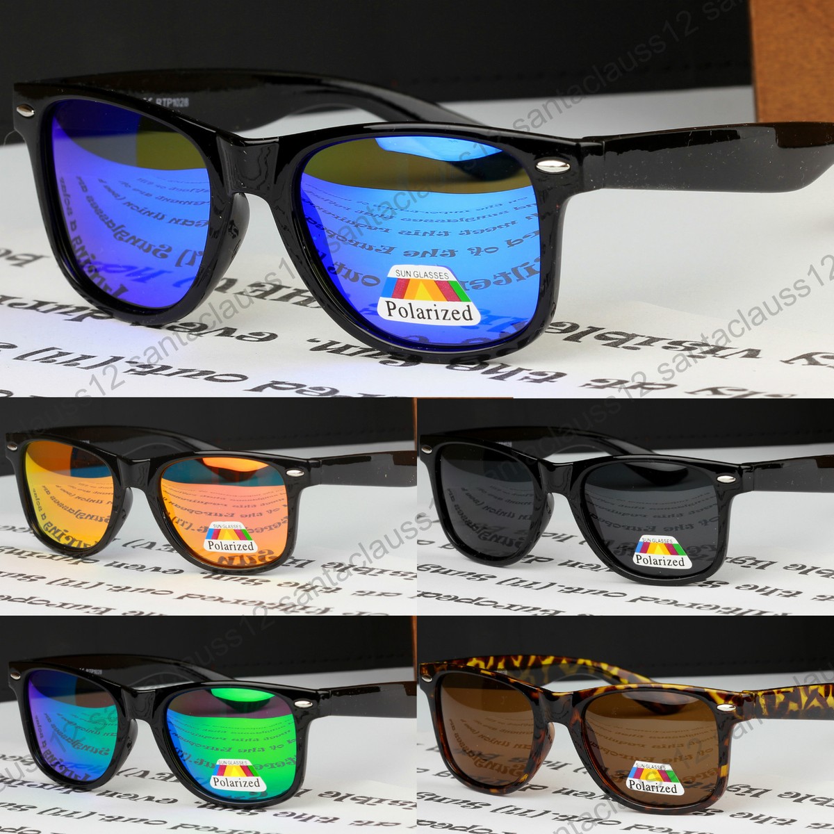 Occhiali Da Sole Polarizzati A Forma Quadrata Classici Taglia