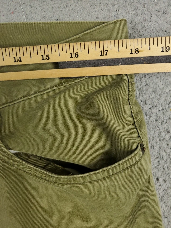 Pantalones de mezclilla Ralph Lauren Jeans para hombre talla 34x29 verde pierna recta Foto 4 de 4