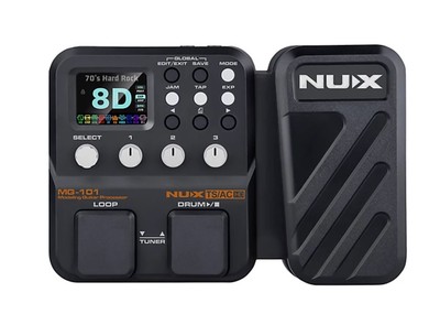 NUX MG-101 Multi Effects Pedal, 25 Classic Amp Models,512 samples IR Resolution