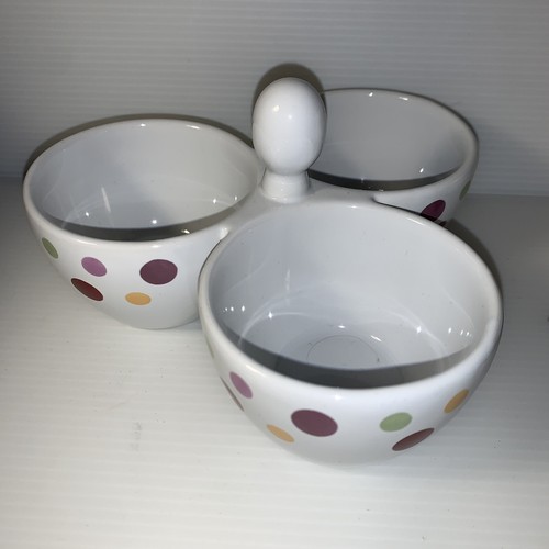 Candy Nuts Dish Thanksgiving Autumn Dots Fall Colors Holiday Table - Picture 14 of 14