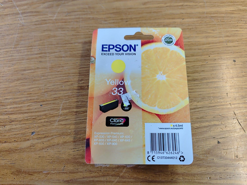 CARTUCCIA EPSON 33 ARANCIA ORIGINALE - MULTIPACK COLORI NERO - Foto 4 di 10