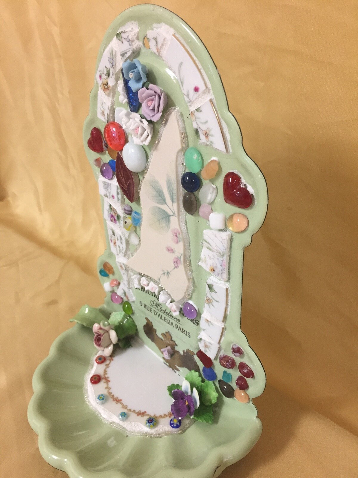 Mosaic Wall Shelf- Whimsical - Flat ground shipping $15.00