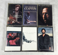 Lot Of 6 - ERIC CLAPTON Cassettes Unplugged/Best of/Slow Hand/Cream/Journeyman