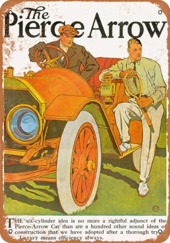 Insegna in metallo - Automobili freccia perforata 1910 -- Look vintage - Foto 1 di 2