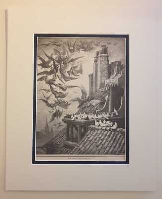 DORE The Vultures and the Pigeons (1984 Fables Print Reproduction)