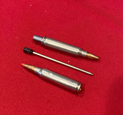 308 Real Bullet Casing Refillable Twist Pen - Tactical Gift Box - Olive Drab Green