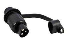 3- poliger Stecker Adapter Anh&auml;nger Traktor Unimog  robuster Kunststoff