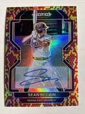 2022 Panini Prizm Draft /15 Snakeskin AUTO Sean McLain Arizona State Sun Devils