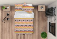3D Pattern Wave Line Pink Quilt Cover Set Duvet Cover Bedding Pillowcases 1158