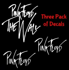 Pink Floyd - 3 Pack Vinyl Decal Car Truck Windows Laptop Tablet Tumbler Notebook