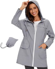 Century Star Rain Jackets For Women Waterproof Lightweight Windbreaker... 