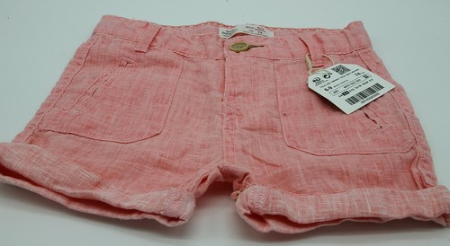 Zara Baby bebe shorts pantalon corto Lino Rosa talla 6,9, 12 ,18, 24 meses  nuevo | eBay