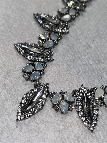 Chloe + Isabel Crystal and Moonstone Statement Necklace 18-20” - Picture 2 of 7