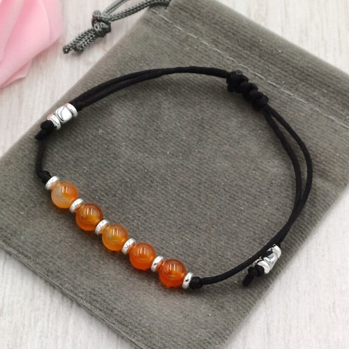 Handmade Natural Adjustable 6mm Crystal Healing Chakra Gemstone Bead Bracelet. - Picture 36 of 37