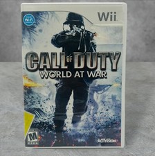 Call of Duty: World at War (Nintendo Wii, 2008) CIB Complete Tested✔✔