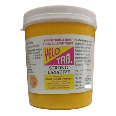 Yelo Tab Homeopathic (1000Tablets) for Constipation & Indigestion 100% Effective