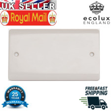 Light Switch 1 /2 Way 1 / 2 Gang 1G Single Twin Triple White Plastic Wall Switch