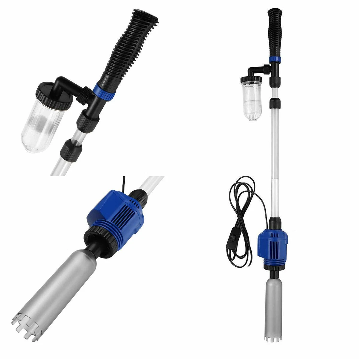 Electric Gravel Vacuum Cleaner Pump Aquarium Fish Tank Water