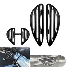 Driver Passenger Floorboards Foot Board Pegs For Harley Softail Fat Boy Touring