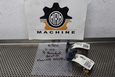 NIBCO T-113 1/4 Threaded Gate Valves New Old Stock (Lot of 2)