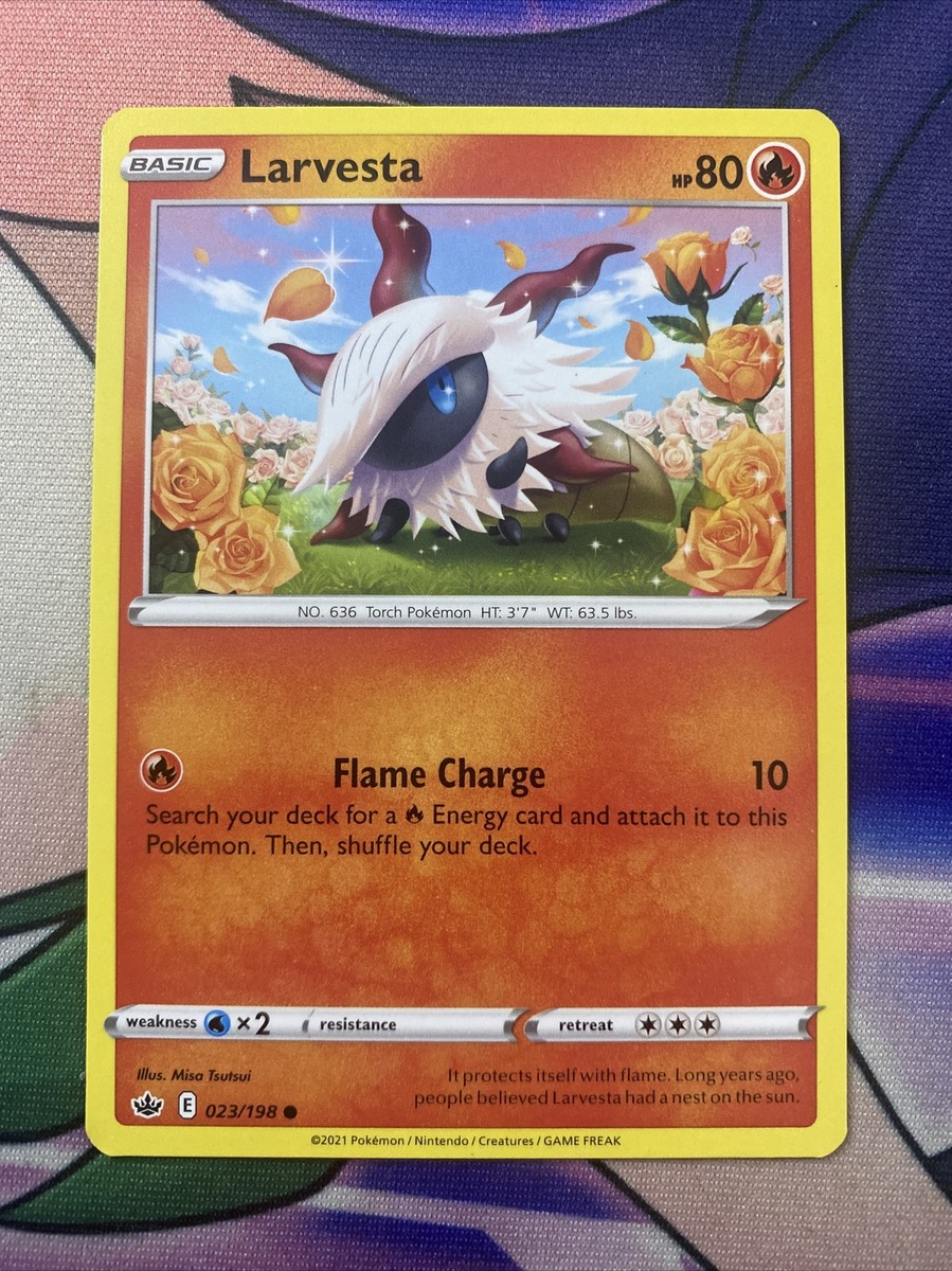 Pokemon TCG Chilling Reign Larvesta 023/198