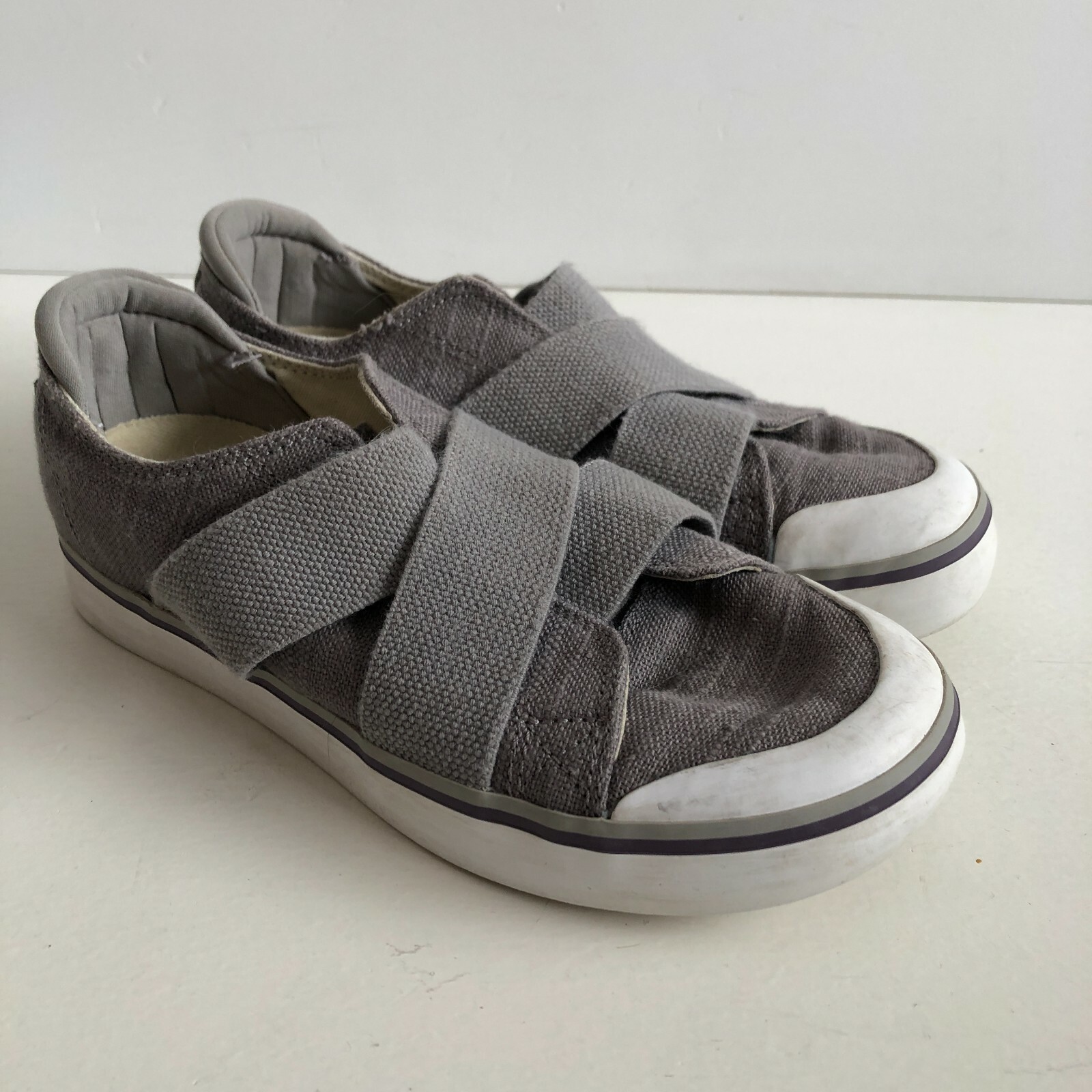 Keen Elsa III Gore Canvas Gray Elastic Gore Slip On Shoe Womens Size 5 EU  35 | eBay