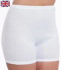 Cotton Interlock Long Ladies Cuff Briefs Womens UK Made Underwear 10 - 28