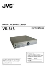 JVC VR-616 Digital Video Recorder Owners Instruction Manual Reprint
