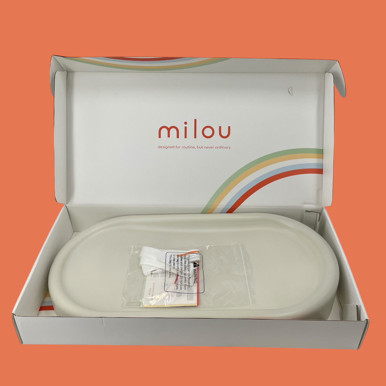Milou Stay Clean waterproof Changing Pad Color Oat - 31x16x3.63" #NO0554 (AR)