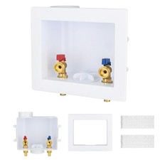 1-Pack Washing Machine Outlet Box 1/2 PEX Crimp Inlet 3/4 MHT Outlet