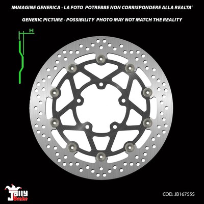 JOLLY BRAKE BREMSSCHEIBE VORNE HALBSCHWIMMER FÜR TRIUMPH STREET TRIPLE S/ABS 