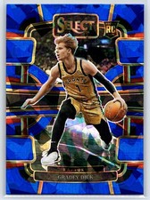 2023-24 Panini Select Gradey Dick Rookie Blue Cracked Ice Prizm Raptors RC #90