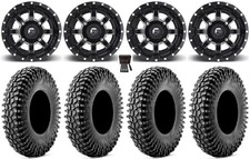 Fuel Maverick 15 Wheels Black 35 Cliffhanger Tires Can-am Maverick X3