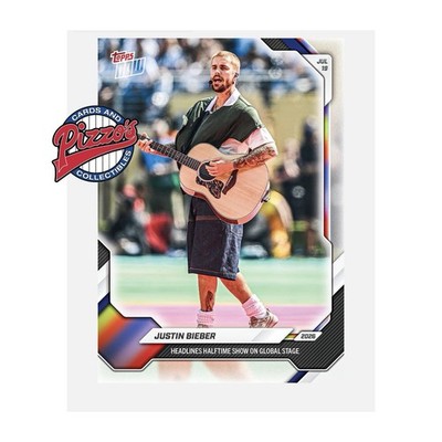 Justin Bieber World Cup Halftime Show 2026 Topps NOW Card JB01 Presale