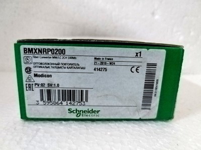 BMXNRP0200 Fiber Converter MM/LC 2CH 100Mb US Free TAX