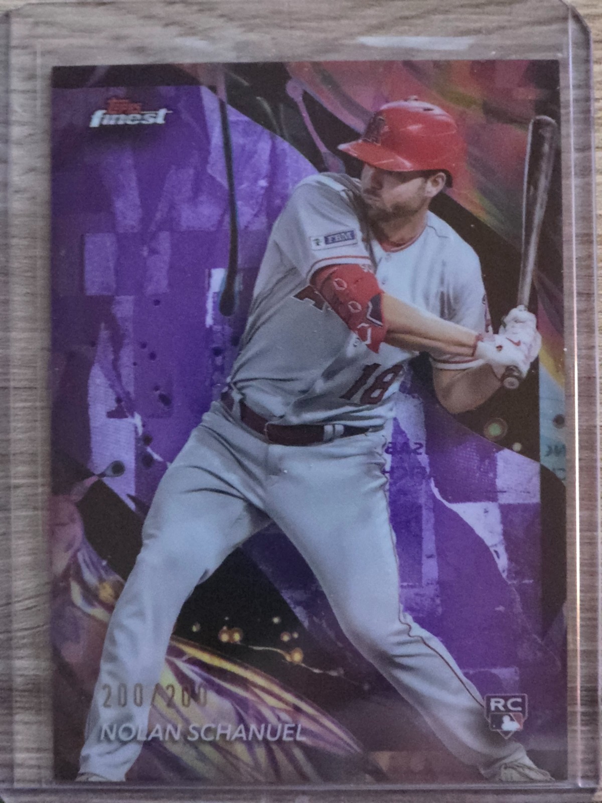 2024 Topps Finest - Uncommon Nolan Schanuel #182 Purple Refractor /200 (RC)