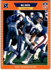 1989 Pro Set #87 Bill Bates Dallas Cowboys NFL Football