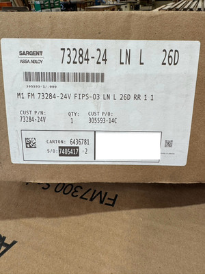 Sargent M1 FM 73284 24 Multi Point Lock Assa Abloy